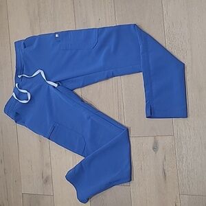 Figs Blue Straight Leg Pants